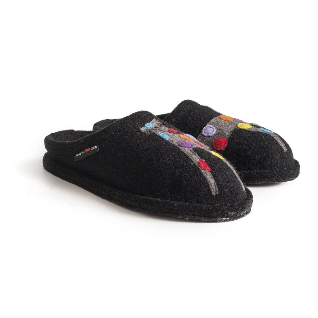 Haflinger slippers black discount friday